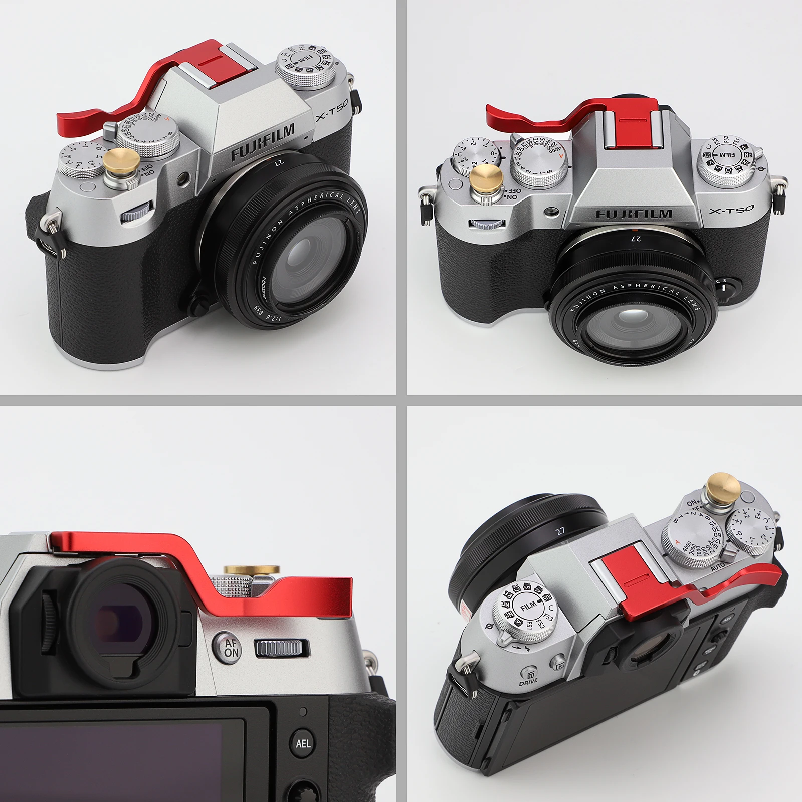 Haoge Metal Hot Shoe Thumb Up Rest Hand Grip for Fujifilm X-T30III
