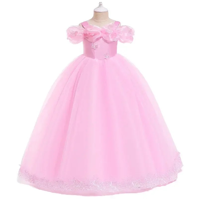 Costume de Cosplay de Cendrillon pour Enfant Fille, Robe de Princesse, ixd'Anniversaire, Halloween, Carnaval