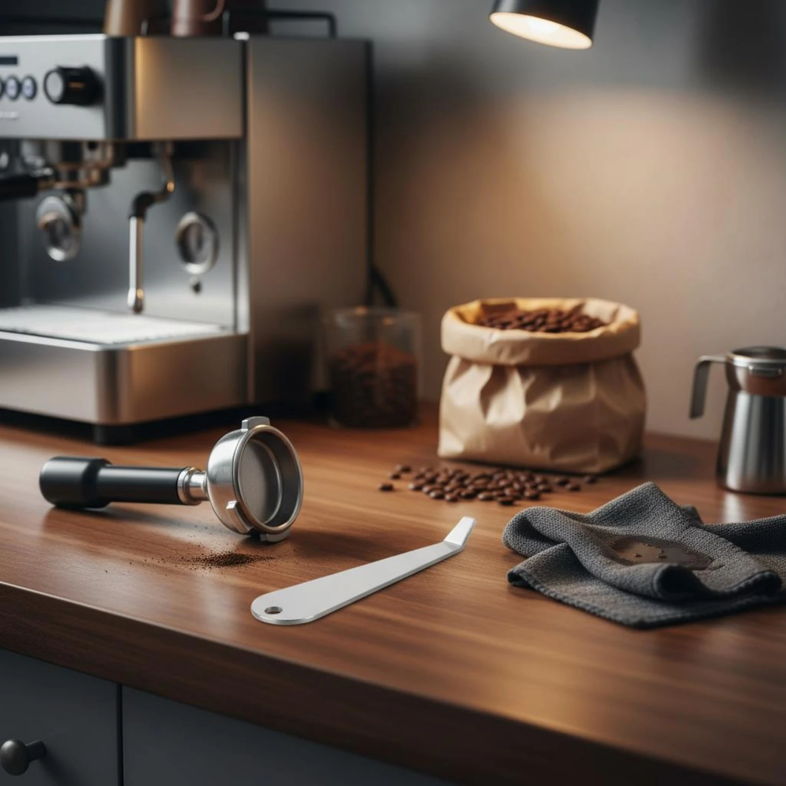 Portafilter Basket Removal Tool Labor-Saving Design Espresso Strainer Basket Extract Tool for Baristas, Home Kitchen