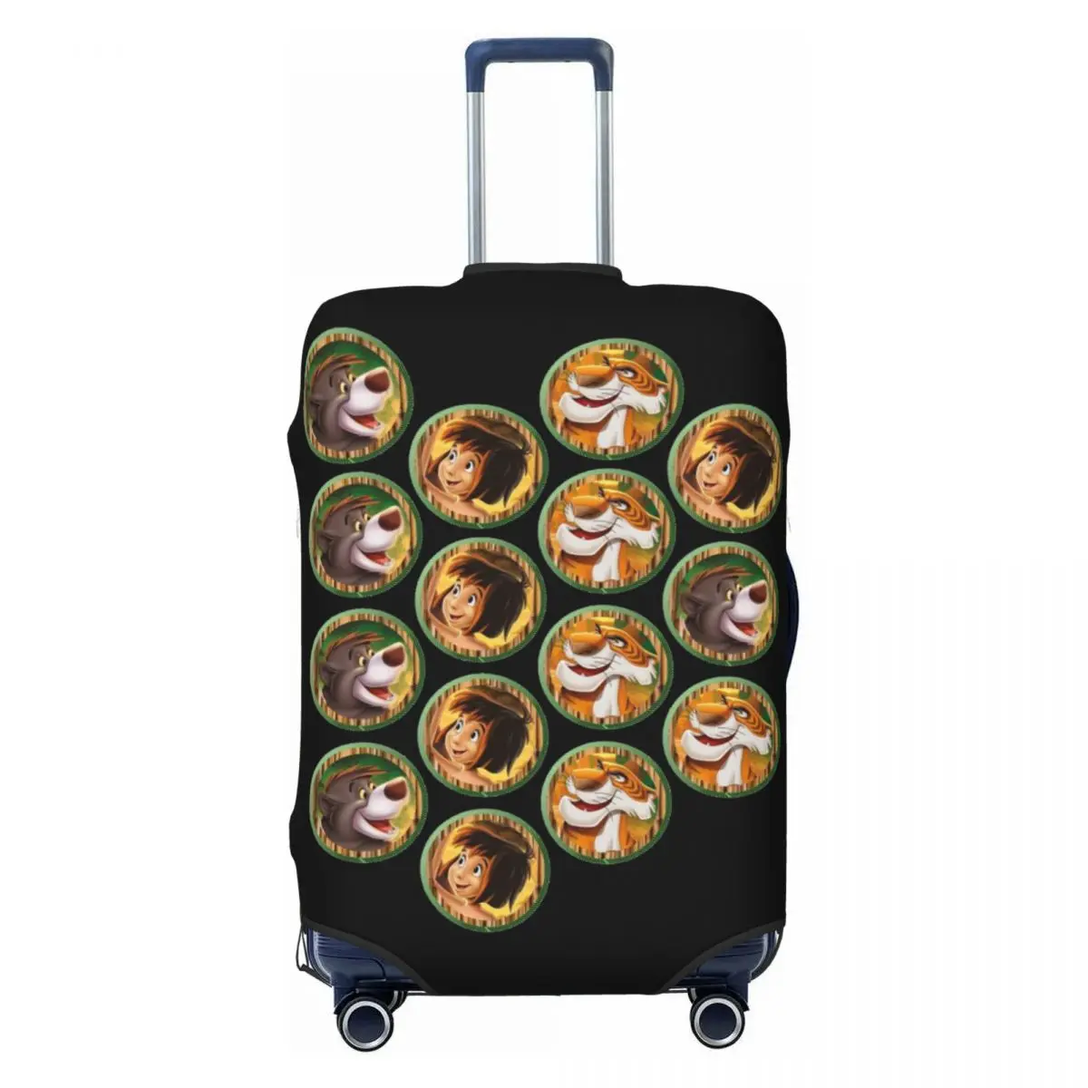 

Эластичный чехол для чемодана с рисунком из мультфильма «Книга джунглей» в стиле аниме, для чемоданов 18-32 дюймов