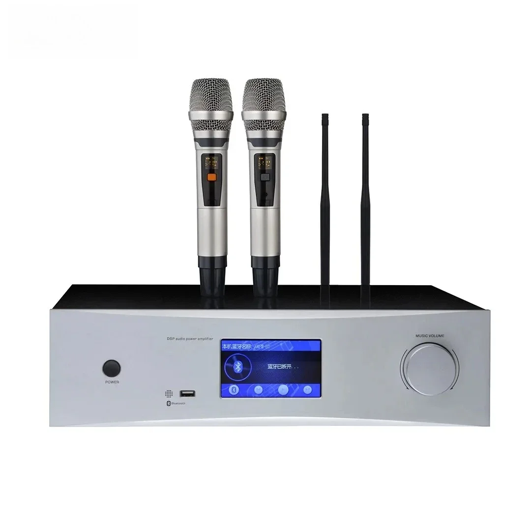 Home Karaoke Amplifier KTV 3-in-1 High Power Anti-Feedback Bluetooth Amplifier