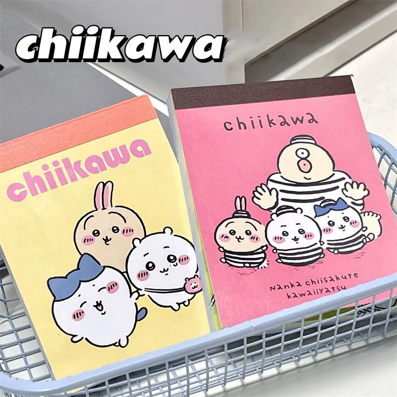 Chiikawa Note Book Cartoon Color Page Usagi Chiikawa Tearable and Non-sticky Portable Note Book Mini Notebook Memo Note Book