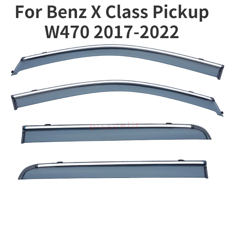 Sun Visor for Benz X Class Pickup W470 2017 2018 2019 2020 2021 2022 Accessories Window Visor Decoration Window Rain Guards