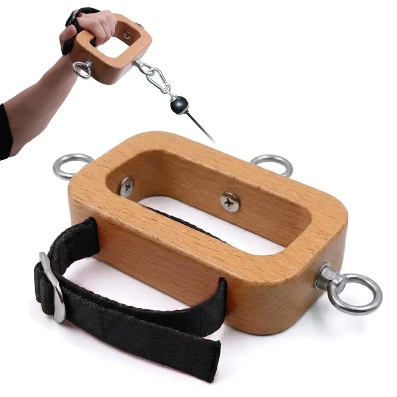 wooden arm strength training handle, practical gym arm stretcher, can improve wrist strength