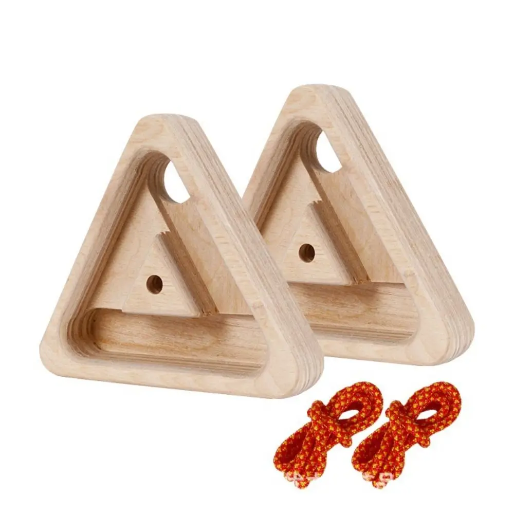 Wooden Climbing Fingerboard Reusable Lightweight Rock Climb Board Triangle Forearm Climbers Finger Strengthen Board