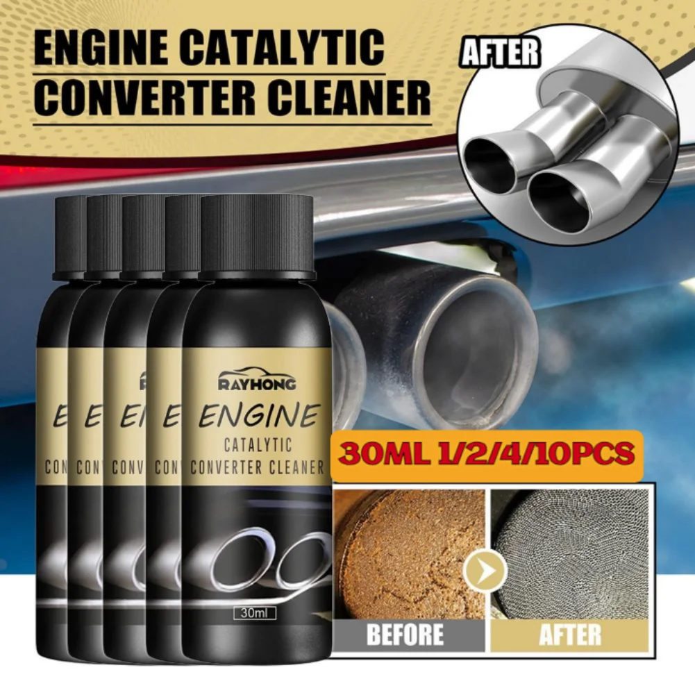 Limpador de Catalisador de Motor 30ml: Limpeza Profunda Multiuso para Motores, CSV e Aceleradores - Limpador Fácil para Catalisadores