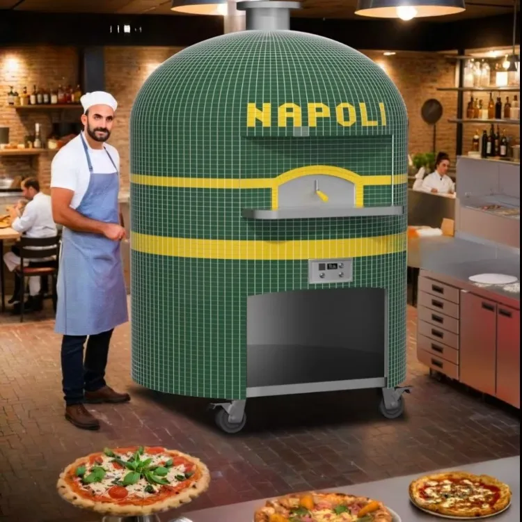 Comercial Multi Fuel Outdoor Gas Clay Curing Metal Neapolitan Pizza Oven Concrete Woodfire Wood Fired Tent Stove 120