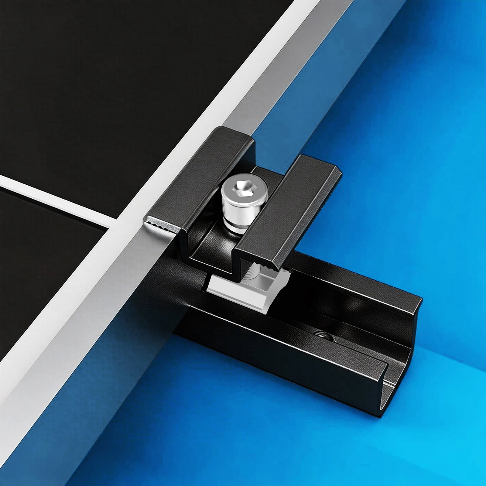 50/30/10PCS Solar Middle Clamp PV Aluminum Alloy Solar Panel Mounting Middle Bracket Clamp Support Accesssories image 4