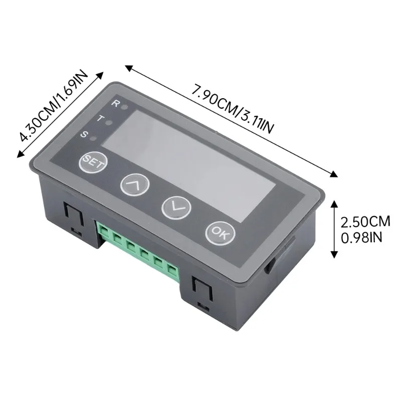 Digital Process Panel Meter, 0-10V/4-20mA Analog Signal Indicator with RS485 Modbus RTU, 8-25V Power Supply