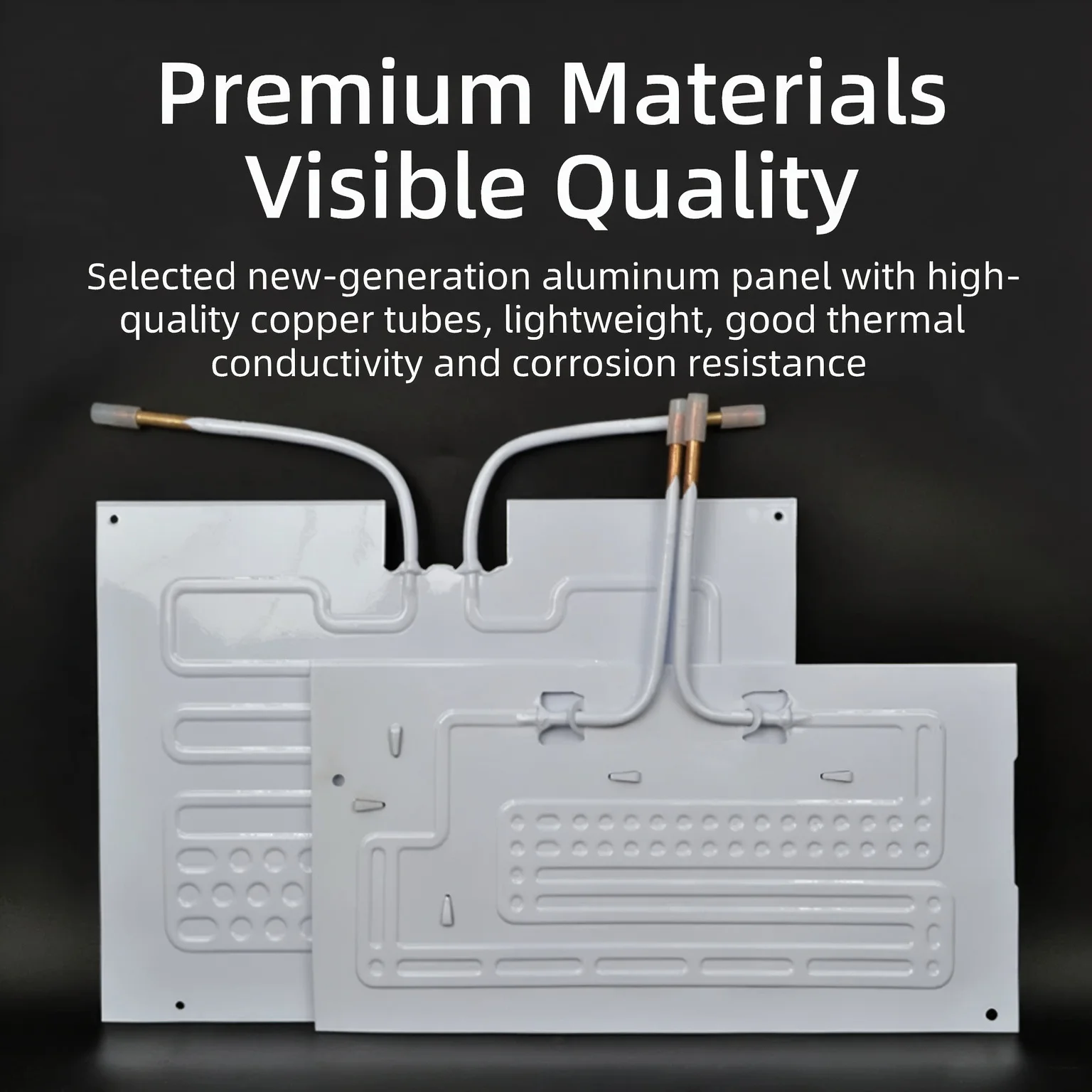 Refrigerator Evaporator Flat Plate  Freezer Cooling Plate Fridge  Fridge Evaporator with Capillary Aluminum 40cm x 30cm