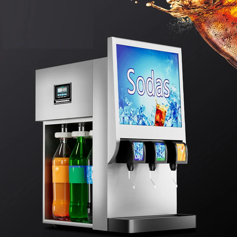 220V/110V Coke Vending Machine Freezing Coke Machine 3 Flavors Of Beverage Machine