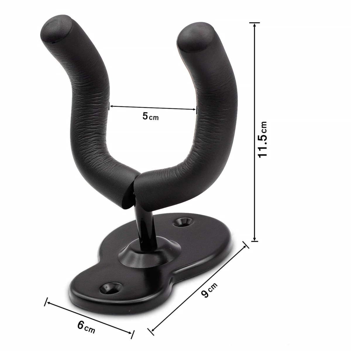 Metal Guitar Hanger Hook Wall Mount Non-slip Holder Stand Rotatable 360°for Electric Guitar Ukulele Instrument Accessories