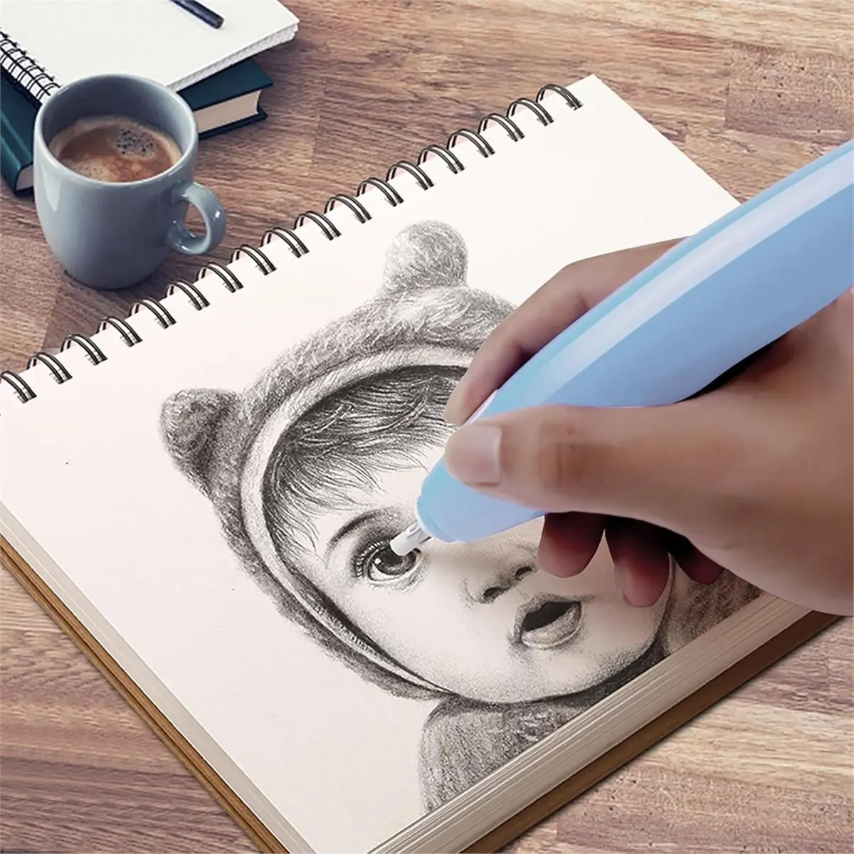 Time Saving Electric Eraser, Rechargeable Pencil Eraser for Artist, Electric Erasers for Drafting, Architectural Plans, Detailer