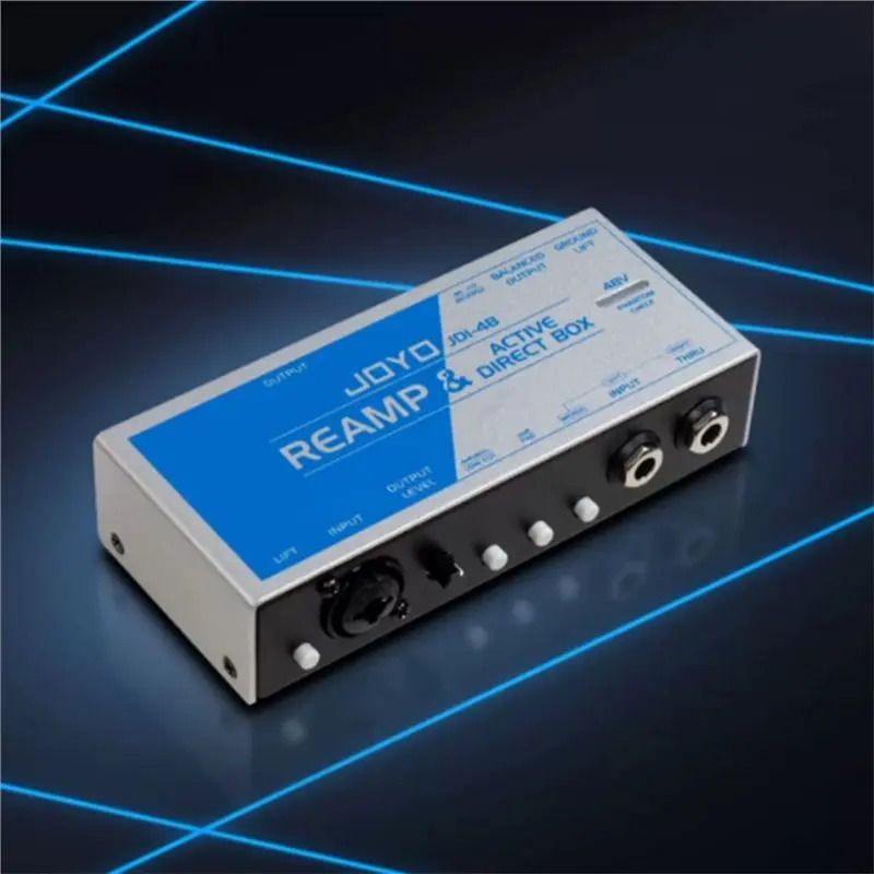 【SPECIAL】JOYO JDI-48 2 In 1 Active Direct Box+ Passive Reamp Guitar Effect Pedal REAMPING And DI Functionality Phantom Powered 4