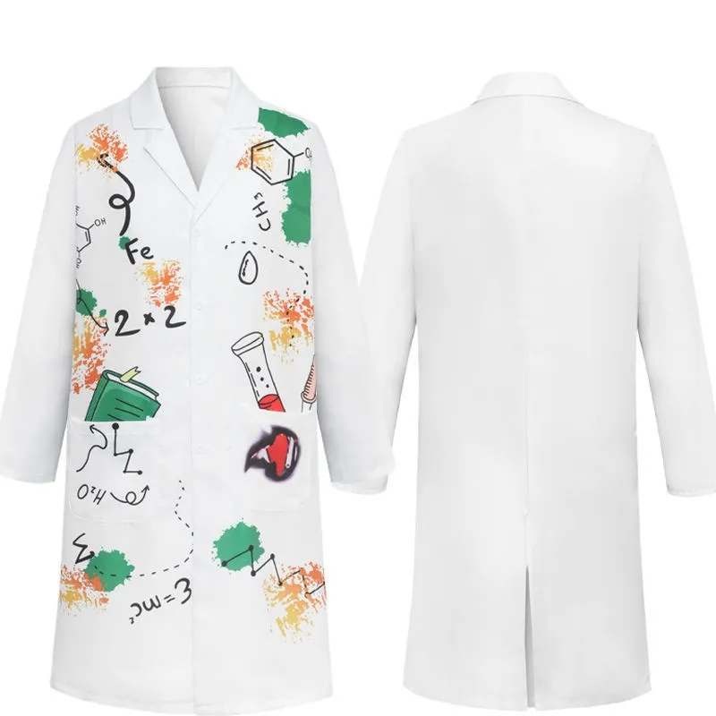 Disfraz de Científica Loco para Halloween, Fiesta de Laboratorio, Evento, Actuación, Ropa Étnica para Mujer