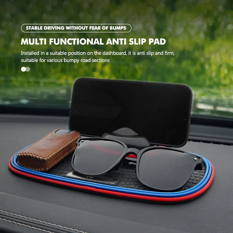 Car Anti-Skid Mat Dashboard Non-Slip Phone Pad Key Card Holder For Hyundai Sonata i30 i20 Tucson Elantra Kona N Line - view 4