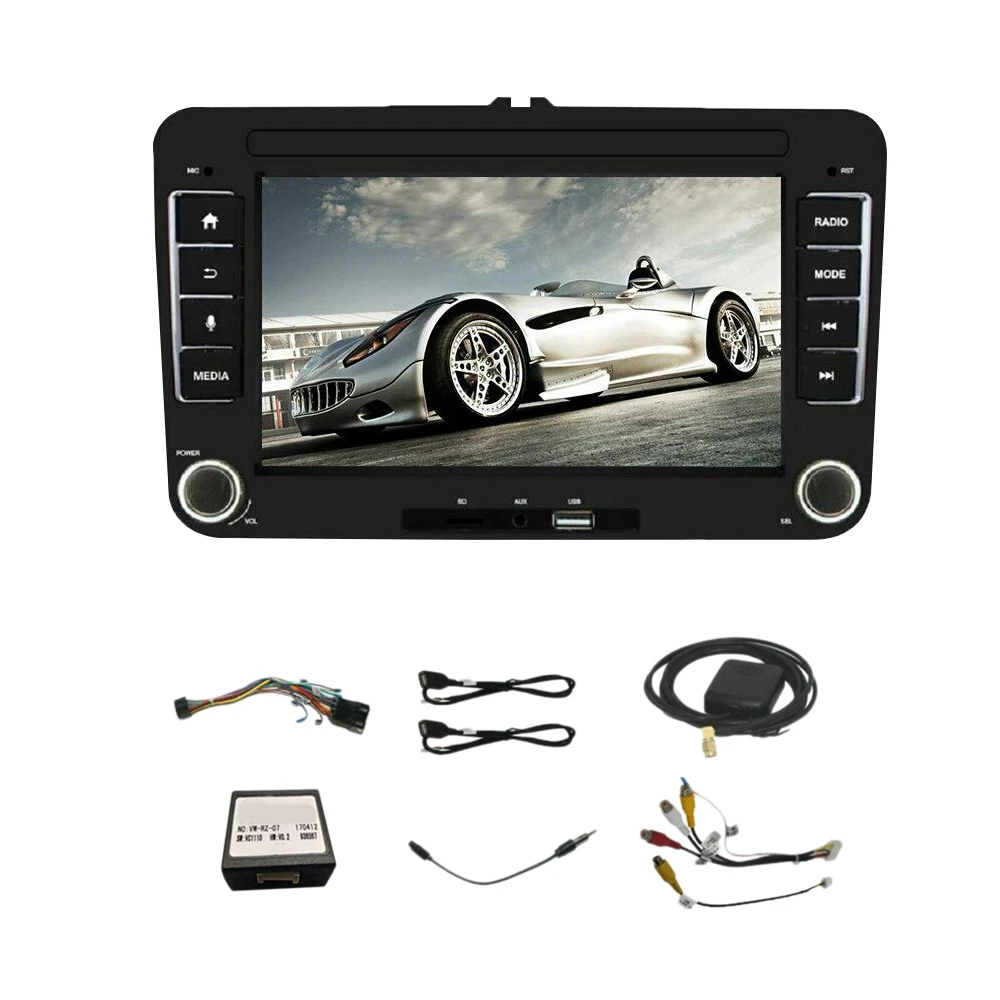 

7 Inch Car Stereo Radio Android 8.1 GPS 2DIN Navi For- VW GOLF 5V 6 PASSAT Variant PM