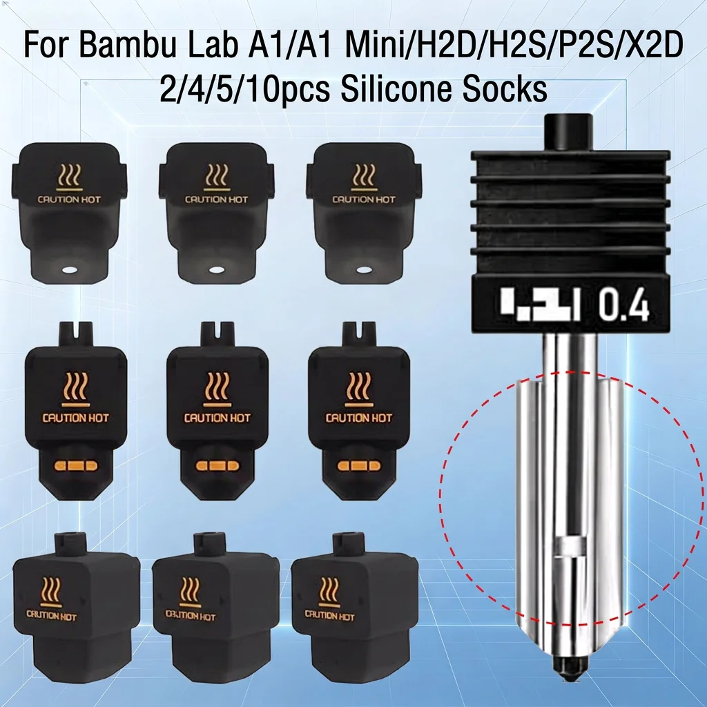 3D Printer Hotend Kit - Силиконовые носки для термоблока Bambu Lab
