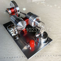 Stirling Engine Steam Engine Model Micro Generator Luminous Power Generation Model Scientific Physics Experiment Toy Gift