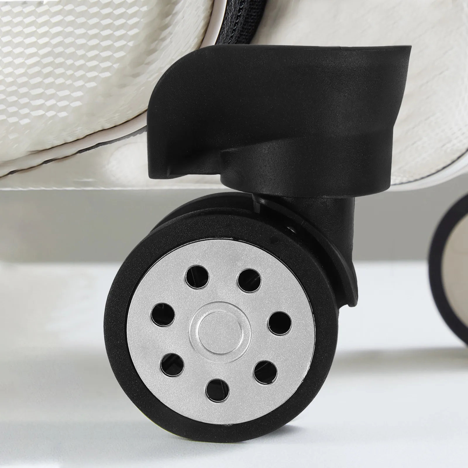 4Pcs Noise-Free Luggage Suitcase Wheels Plastic Swivel Caster Universal Replacement Smooth Rotation Trolley Caster