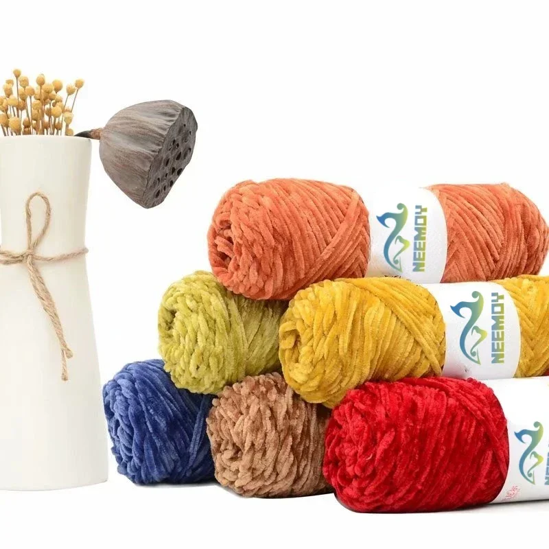 100g / Ball Snow Fleece Wool Thread Manual Craft DIY Thick Warm Crochet Knitting Baby Sweater Scarf Doll Hand Woven Cotton