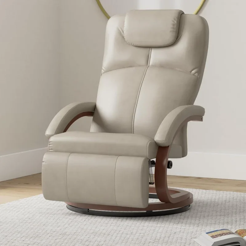 RecPro Charles 28 RV Euro Chair Recliner Modern Design RV Furniture RV Recliner (2 Chairs, Putty)