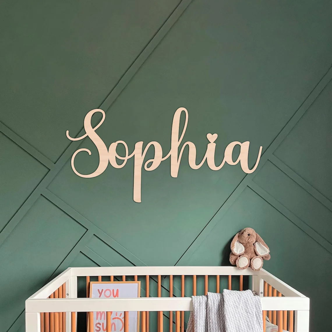 Custom Name Sign Personalized Wooden Name Sign for Nursery Wall Decor Wood Letters Baby Nursery Name Sign Wooden Sign Name Sign image 3