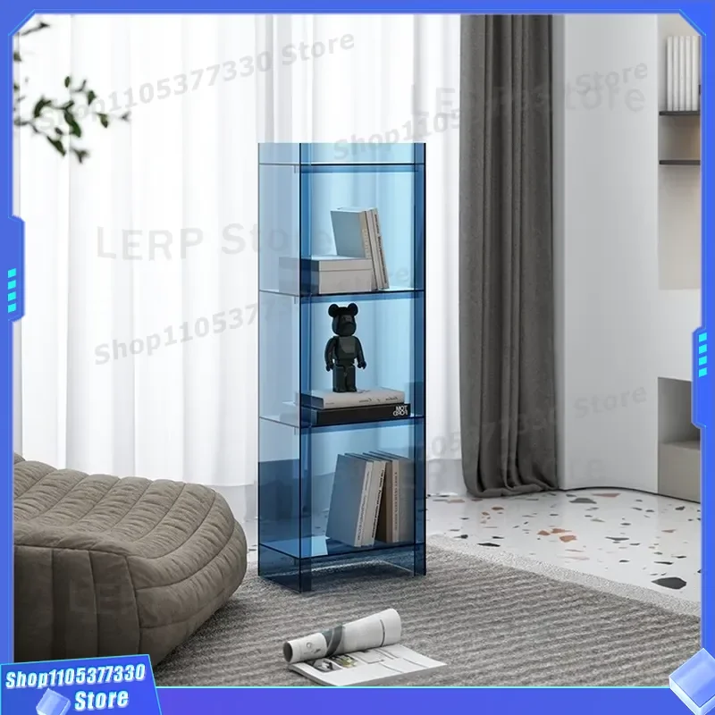 Light Luxury Solid Wood Bookshelf Narrow Floor Standing Cabinet For Balcony Home Storage Simple Wall Mounted Shelf Unit