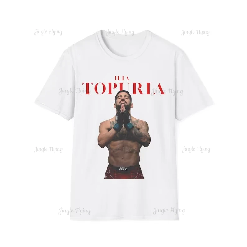 Ilia Topuria Cotton T-Shirt Gift For Boxers