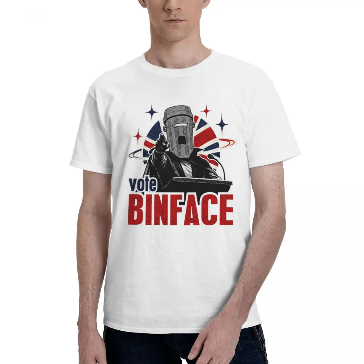Men Vote Count Binface For British T Shirt Streetwear Cotton T Shirts