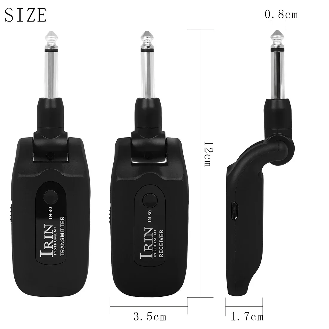 IRIN IN-30 Guitar Transceiver Wireless Transmitter and Receiver for Guitar Audio Wireless Audio 2.4G Electric Guitar Bass Parts