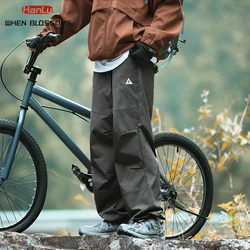 HANLU 2024 Autumn New Men's Cargo Pants Camping Riding Pants Men Waterproof Outdoors Sports Pants Male