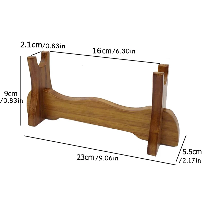 Knife Cosplay Sword Magic Wand Storage Rack Bracket Solid Wooden Sword Display Stand Holder Katana Samurai Sword Tanto