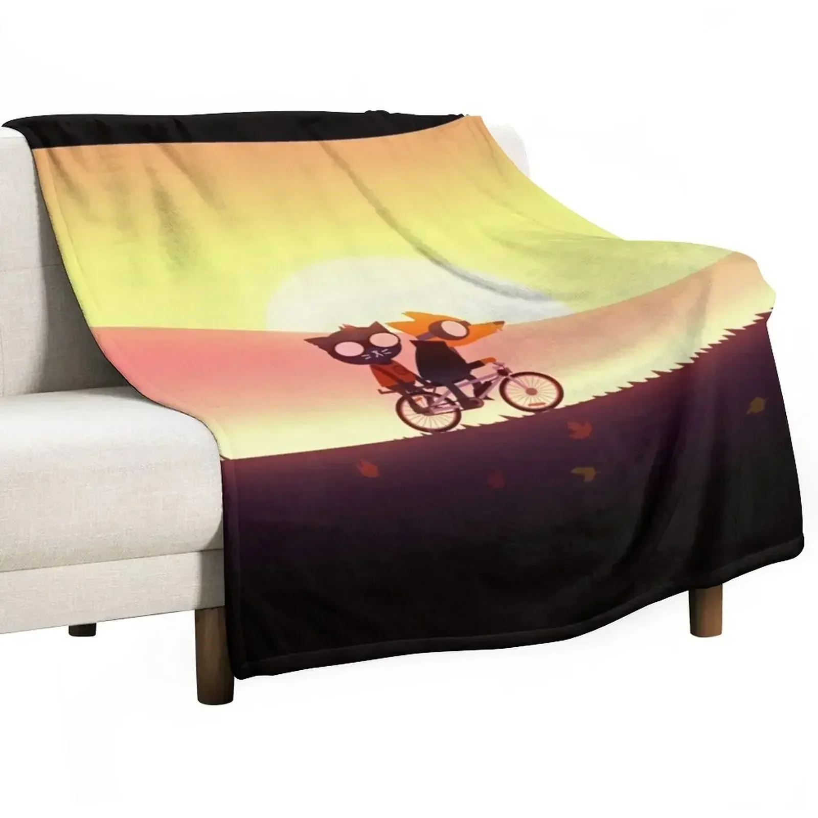 Night in the woods cycles poster HD Throw Blanket valentine gift ideas Moving Shaggy cosplay anime Sofa Throw Blankets