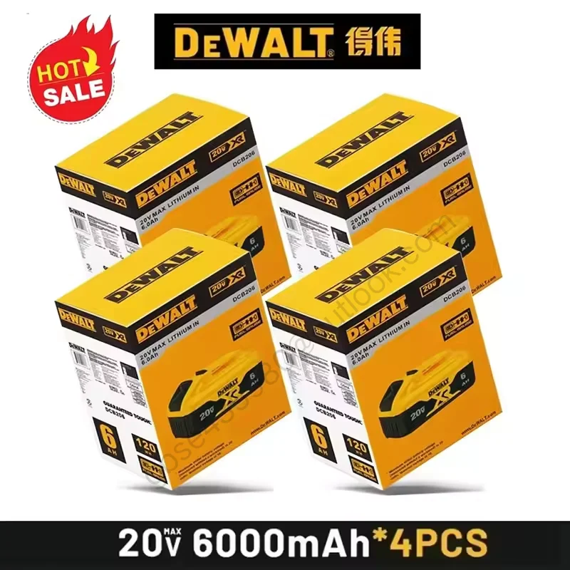 

Original DeWalt 20V battery 6Ah/5Ah. replaceable DCB606 DCB609 DCB184 DCB200 DCF845 DCF850 DCF911 DCD800 DCD805 Tools Battery..