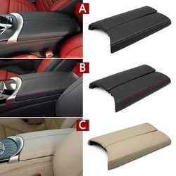 Car Center Console Lid Armrest Cover Leather Panel For BENZ C GLC W205 W253 X253 Coupe Convertible C200 C250 C300 GLC200 GLC300