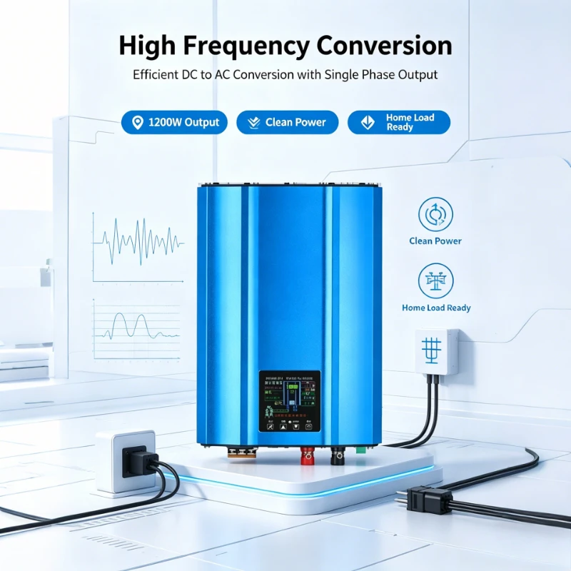 1200W Anti-countercurrent Micro Grid-connected Inverter Solar Photovoltaic Household Battery Single-phase Battery High Frequency