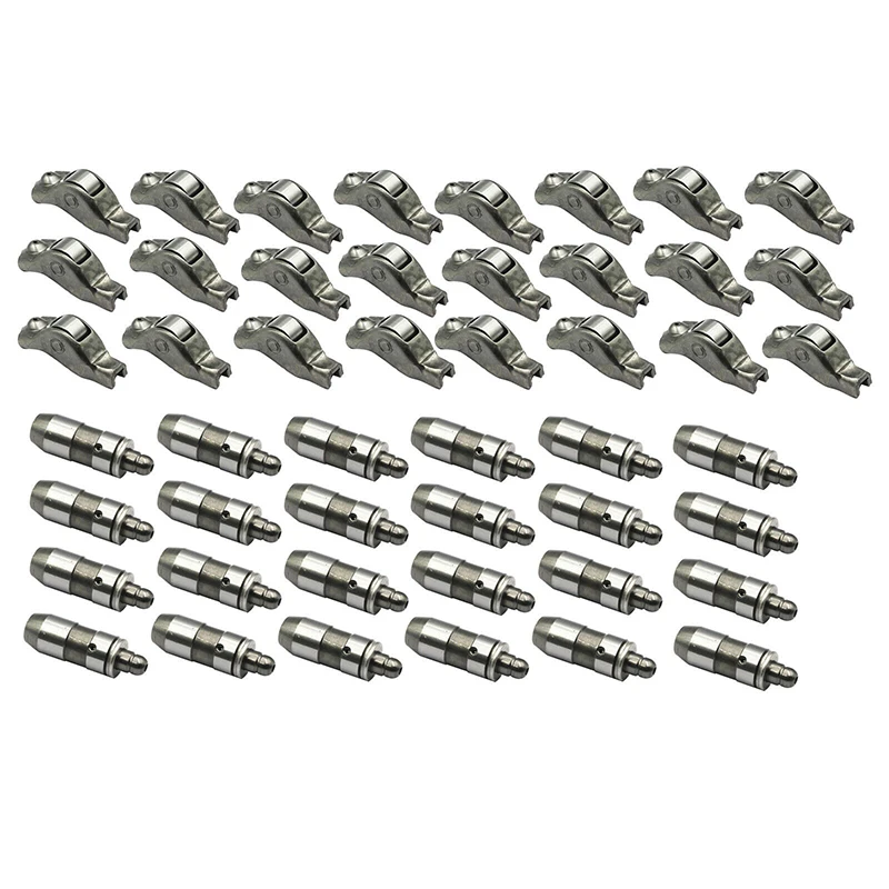 48pcs Rocker Arms & Lifters 3L3Z-6564-BA 5L1Z-6500-A Fit For Ford F-150 Mustang 4.6L 5.4L 3V 3L3Z6564BA 5L1Z6500A