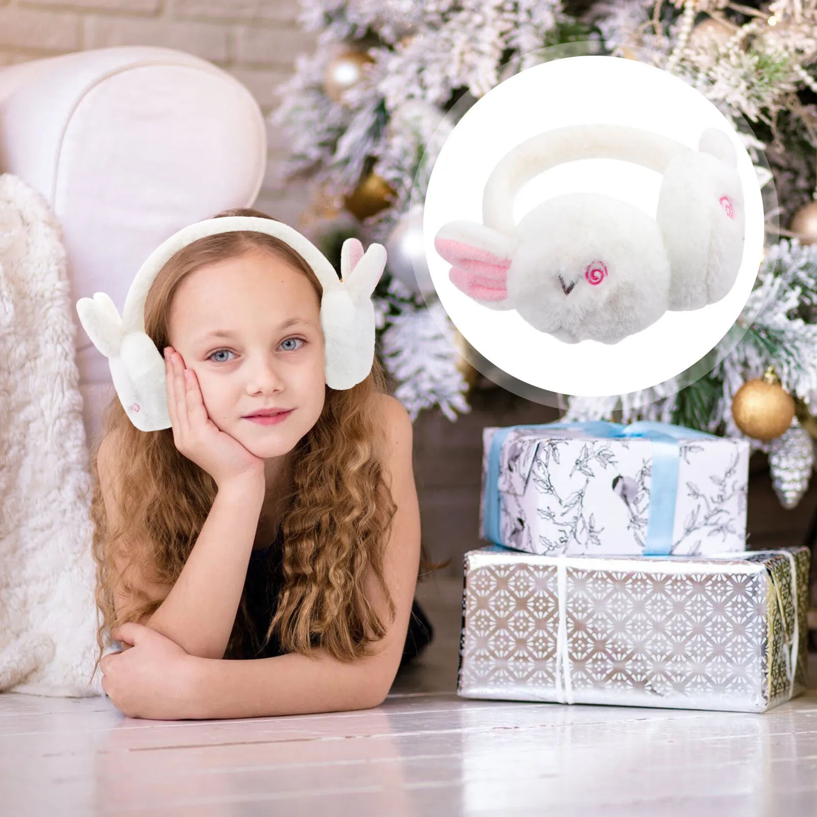 

1 шт. Теплые наушники-грелки с креативным дизайном в виде панды и кролика, мягкие, эластичные, для защиты ушей.