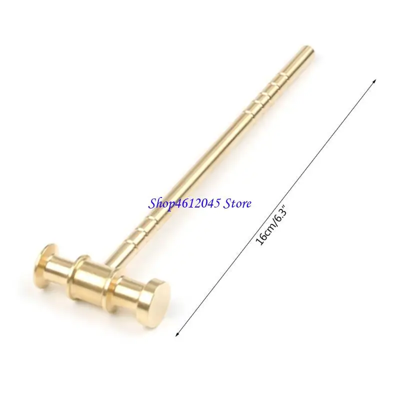 L69A 16 سم مطرقة النحاس الصغيرة إصلاح ساعة الإصلاح على مدار الساعة لمطرقة الرأس لمراقبة الإصلاح والمجوهرات وغيرها من الأدوات