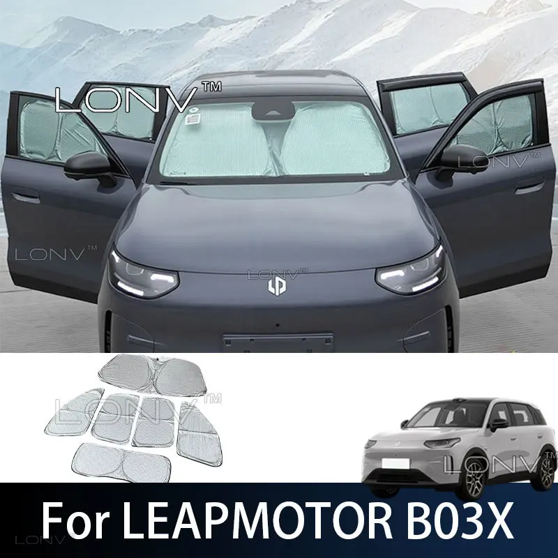 Custom-fit Privacy Sunshade For Leapmotor B03X 2026 2027 Car Side Window Sun Shade UV Protector Blind Shading Rest Accessories