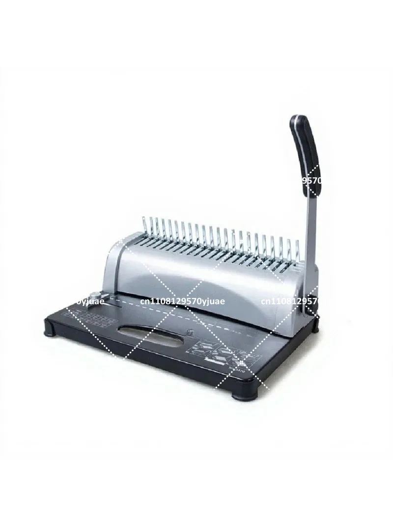 1PC 21-Hole A4 Manual Comb Binding Machine, Punches 12 Sheets at a Time, Practical Office Book Binder