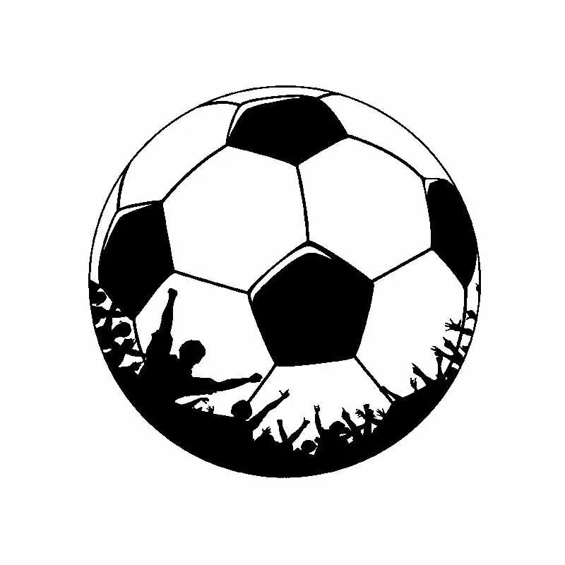 Football Pattern PVC Stickers on Car Sunscreen and Waterproof Sticker Cover Scratches Custom Car Decoration Motorcycle Decals