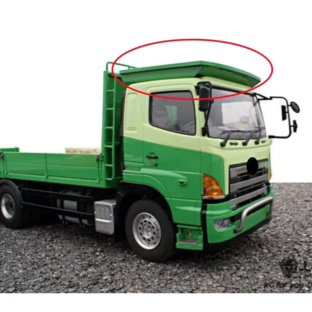 Dachgepäckträger aus Aluminiumlegierung in Silber für 1/14 Tamiya RC Hino 700 Flachbett-LKW Dachkonstruktion Ferngesteuertes Spielzeug Zubehör – Detail 6