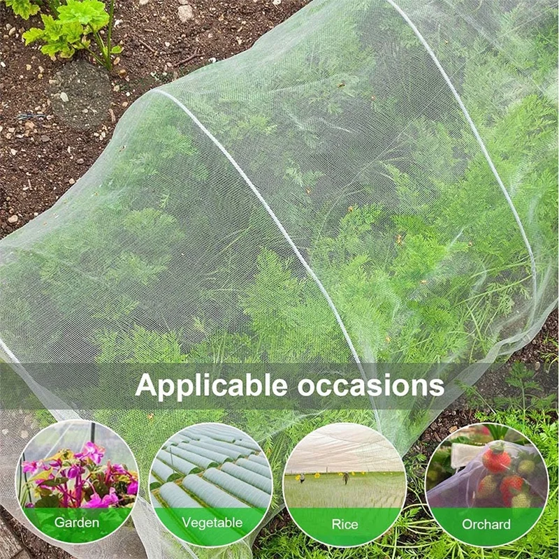 Garden Plant Pest Control Net, Vegetable, Flower and Fruit Care Coverage Net, Pest Management, 60 Order Bird Protection Net