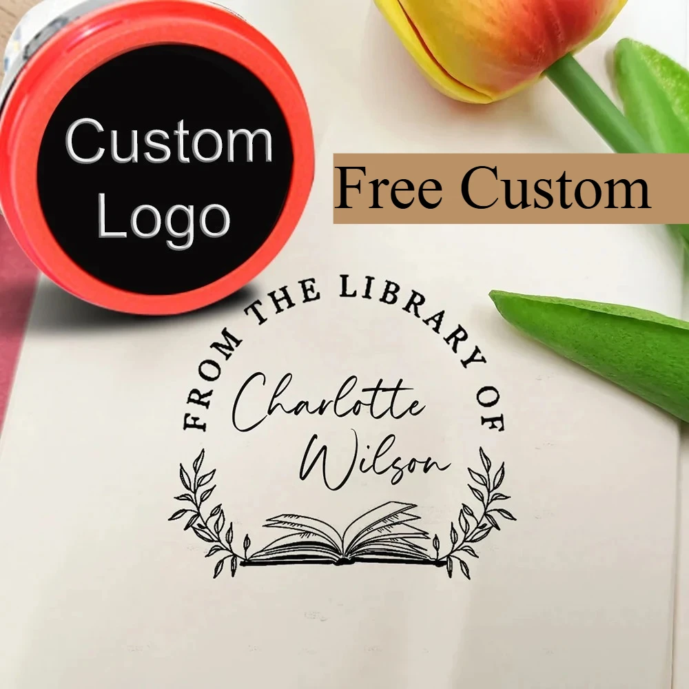 شعار شخصي ونص التحبير الذاتي ختم مخصص حساس للضوء ختم الحبر ختم حفل زفاف التعبئة والتغليف عنوان الشركة #2