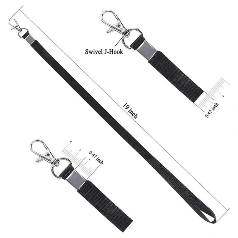 100 pcs Solid Color Keychain Lanyard for Work Card Badge Holder ID Tag Business Visitor Card Neck Strap Staff
