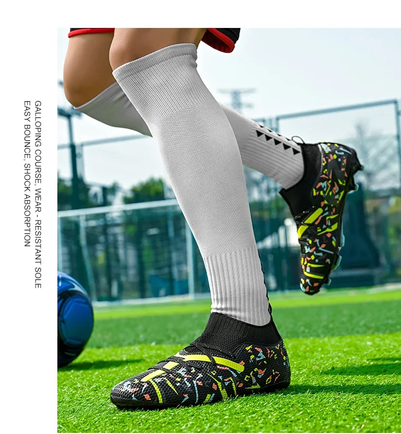 Fußballschuhe für Herren, professionelle Fußballschuhe, Outdoor-Futsal, Unisex, für Rasenplätze, atmungsaktiv, für Training und Wettkämpfe, rutschfeste Fußballschuhe für Gras. – Detail 23