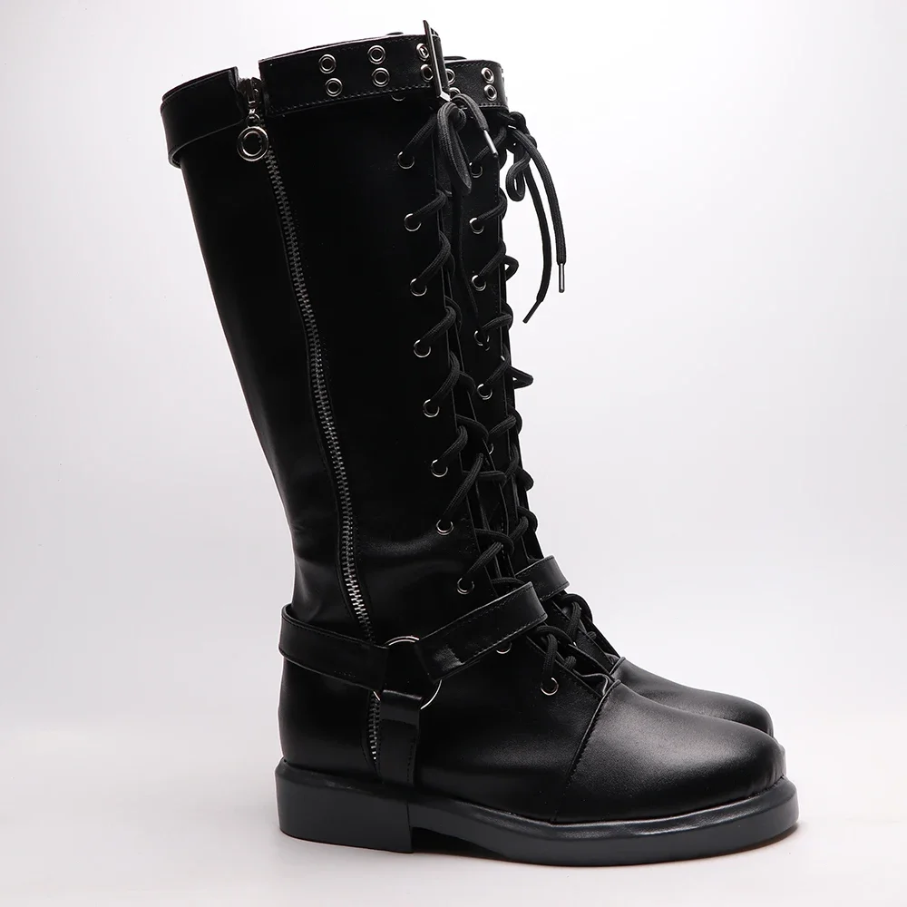 Gioco Anime Stivali Cosplay Persona 5 Futaba Sakura Scarpe Halloween Aksesori Dibuat Sesuai Pesanan