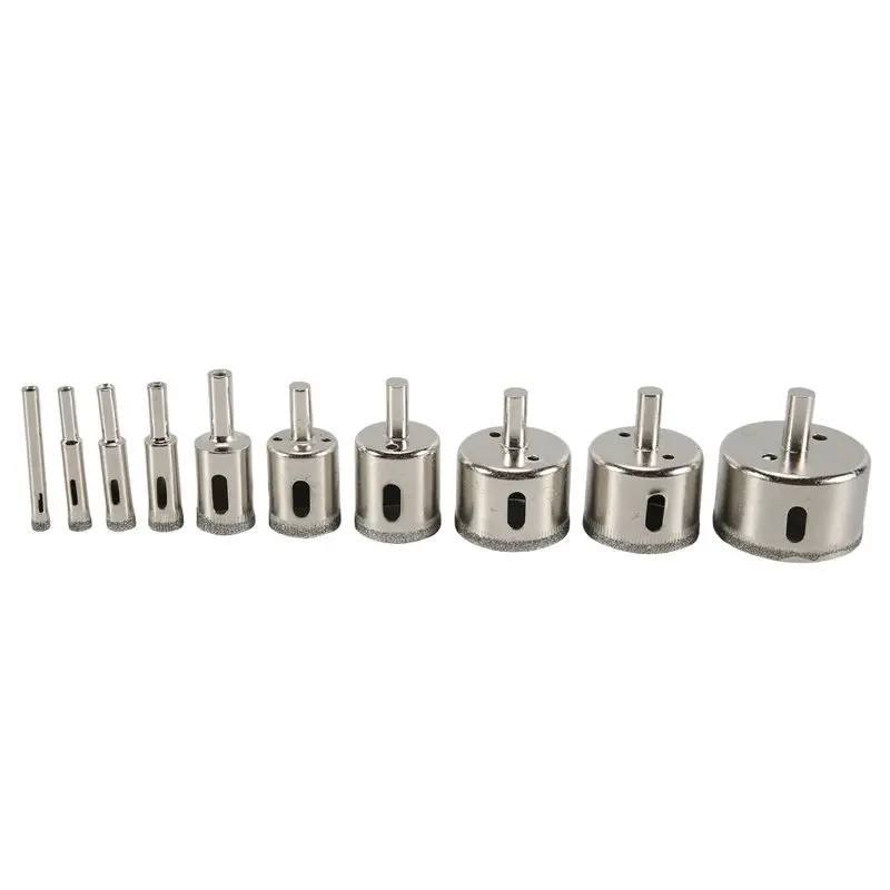 

Superior AA63 10PC Diamond Drill Bits Set Diamond Hole Saw Set Glass Drill Bit For Tile Porcelain Marble Granite Stone B